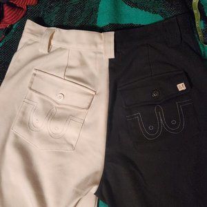 Fashion brand company two tone pants